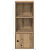 vidaXL Boekenkast 31x24x77 cm bewerkt hout artisanaal eikenkleurig