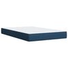 vidaXL Boxspring met matras stof blauw 120x200 cm