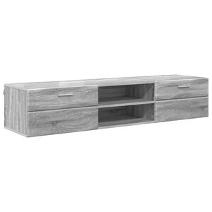 vidaXL Houten Kast 150 x 39 x 30 cm Grijs Sonoma Bewerkt hout