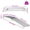 vidaXL Laad Ramp 2 pcs Zilver 205 x 28 x 5 cm Aluminium