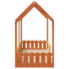 vidaXL Bedhuis wasbruin massief grenenhout 80x200 cm