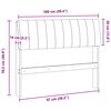 vidaXL Gestoffeerd hoofdbord Taupe 100 cm Massief grenenhout