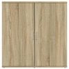 vidaXL Dressoirs 2 st 79x38x80 cm bewerkt hout sonoma eikenkleurig