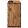 vidaXL Wandkast 100x16x30 cm bewerkt hout oud houtkleurig