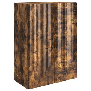 vidaXL Wandkast 66 x 34,5 x 90 cm Bewerkt hout Gerookt eiken