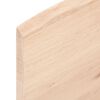 vidaXL Wandschap 80x20x2 cm onbehandeld massief eikenhout