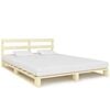 vidaXL Bedframe pallet massief grenenhout 140x200 cm