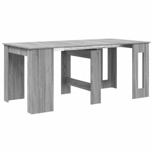 vidaXL Eettafel 180 x 85 x 75 cm Bewerkt hout Grijs Sonoma Rechthoekig