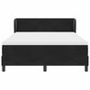 vidaXL Boxspringbed met matras Zwart 140 x 200 cm Fluweel
