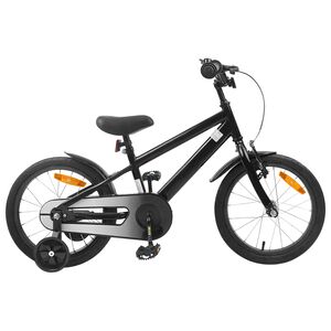 vidaXL Kinderfiets 16 Inch voor 4-6 jaar oud Zwart