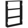 vidaXL Wandschap 43x9x60 cm bewerkt hout zwart