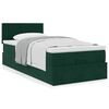 vidaXL Ottoman bed met matras 80x200cm fluweel donkergroen