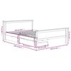 vidaXL Bedframe met 2 lades massief grenenhout honingbruin 160x200 cm