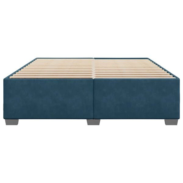vidaXL Bedframe fluweel blauw 180x200 cm