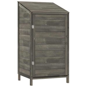 vidaXL Tuinschuur 55x52x112 cm massief vurenhout antracietkleurig