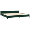 vidaXL Bedframe zonder matras 200x200 cm fluweel donkergroen