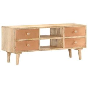 vidaXL Tv-meubel 110x30x45 cm massief mangohout