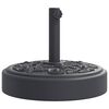 vidaXL Parasolvoet voor stokken van &Oslash;38 / 48 mm 25 kg rond