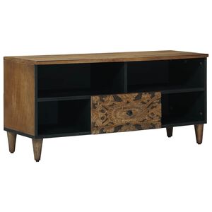 vidaXL TV-kast Bruin 100 x 33,5 x 46 cm Massief Mango Hout