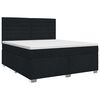 vidaXL Boxspringbed met matras met hoofdeinde Zwart 180 x 200 cm Stof