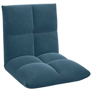 vidaXL Verstelbare vlo stoelen Blauw Fluweel
