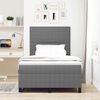 vidaXL Boxspring bed Lichtgrijs en wit. 193 x 120 x 128 cm