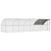 vidaXL Kippenhok 4 st Zilver 800 x 200 x 200 cm Staal en PE