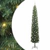 vidaXL Kunstkerstboom Groen 270 cm PVC en Staal en Kunststof