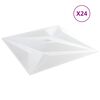vidaXL Wandpanelen Ster 24 pcs Witte Ster 50 x 50 cm XPS Schuim