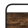 vidaXL Bedframe zonder matras metaal gerookt eikenkleurig 150x200 cm