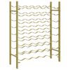 vidaXL Wijnrek voor 48 flessen metaal goudkleurig