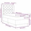 vidaXL Boxspringbed met matras Roze 200 x 90 cm Polyester