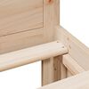 vidaXL Bedframe zonder matras met hoofdbord grenenhout 120x190 cm