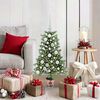 vidaXL Kerstboom met 150 LED met standaard Groen 90 cm PE