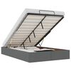 vidaXL Bedframe zonder matras 120x190 cm stof donkergrijs