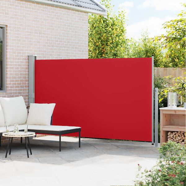 vidaXL Tuinscherm uittrekbaar 170x300 cm rood