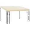 vidaXL Wandprieel 4x3x2,5 m cr&egrave;me