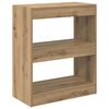 vidaXL Boekenkast Artisan Eiken 60 x 30 x 72 cm Bewerkt hout