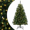 vidaXL Kunstmatige Inklapbare Kerstboom 150 cm 150 LED's Warmwit staal