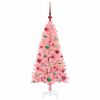 vidaXL Kerstboom met 150 LED met standaard Roze 120 cm PVC