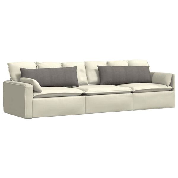 vidaXL Sofa Kussens 2 stuks Lichtgrijs 120 x 40 cm Cordstof