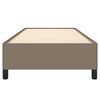 vidaXL Bedframe zonder matras 100x200 cm stof taupe