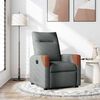 vidaXL Relaxfauteuil Donkergrijze Stof