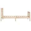 vidaXL Bedframe massief hout 90x200 cm