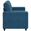 vidaXL | Loveseat | met kussen Blauw Fluweel