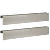 vidaXL Afdekprofiel voor tuinafboording 2 st 100 x 10 x 15 cm