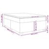 vidaXL Boxspring met matras kunstleer zwart 160x200 cm