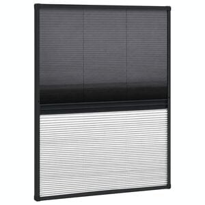 vidaXL Raamhor pliss&eacute; met verduistering 80x100 cm aluminium