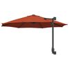 vidaXL Tuinparasol Terracotta 248 x 248 x 148 cm Polyester en staal