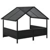 vidaXL Hondenhok met kussen poly rattan